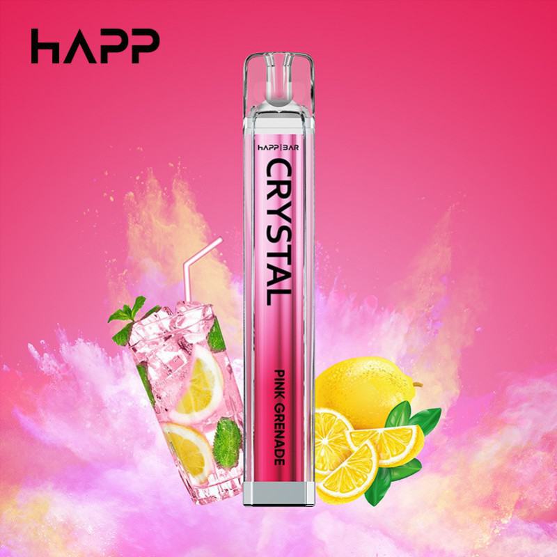 VAPRIDE Vapride Happ Crystal  E 600 Puffs Disposable Vape Pen