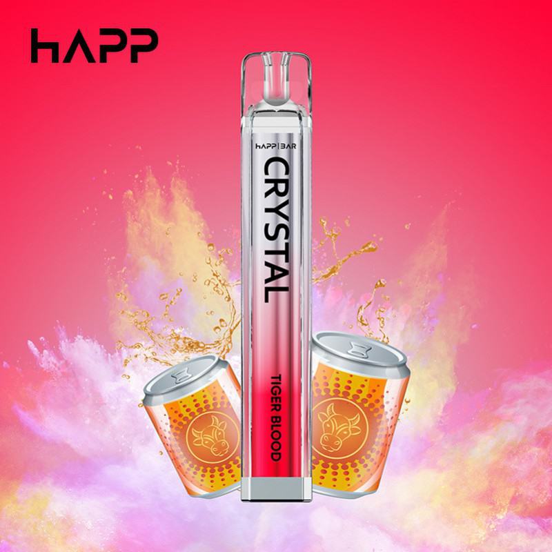 VAPRIDE Vapride Happ Crystal  E 600 Puffs Disposable Vape Pen