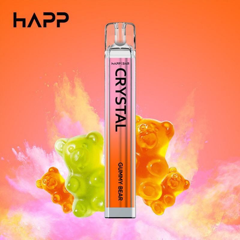 VAPRIDE Vapride Happ Crystal  E 600 Puffs Disposable Vape Pen