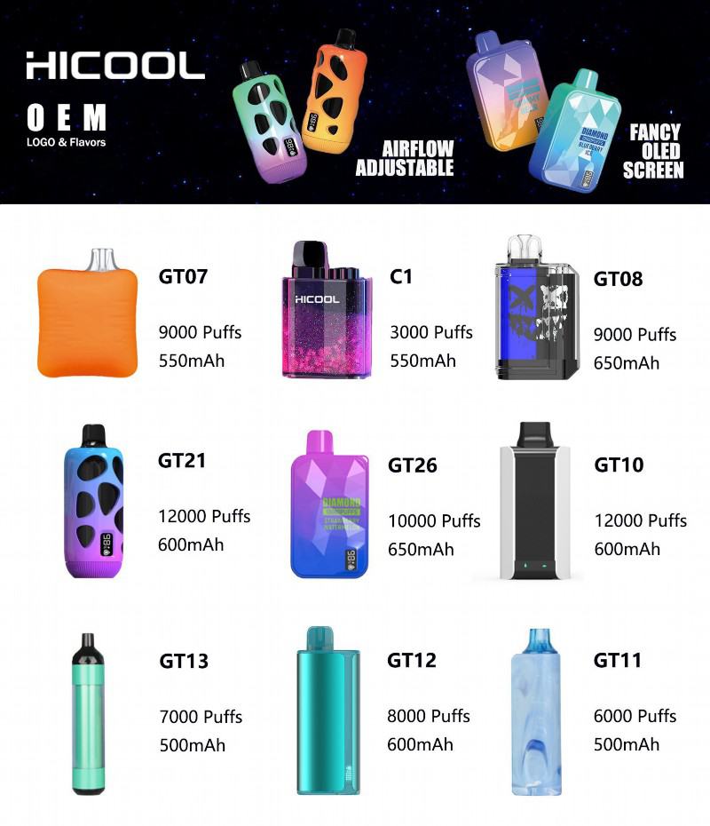 Hicool Hicool Gt21 12000 Puffs Disposables Vape