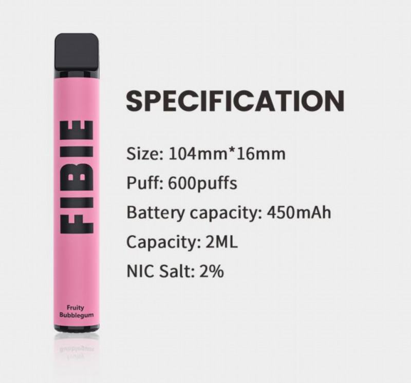 FIBIE Pen Fibie 600 Puffs Disposable Vape