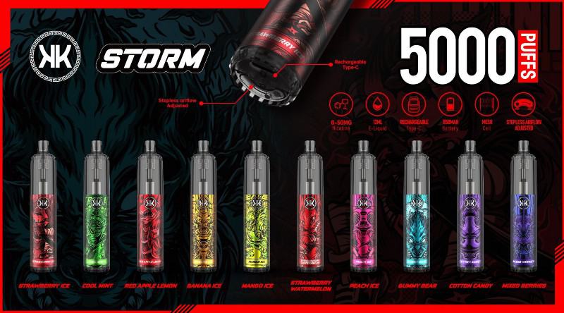 Vapes Vapme, Maskking, Vazol, RandM. Messi Storm (d76b) 5000 Puffs