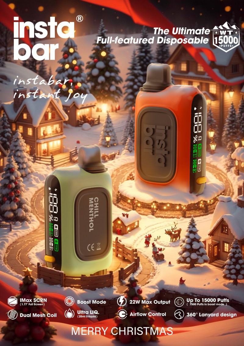 customize Insta Wt 15000 Puffs Vape Big Puff Bars Plus