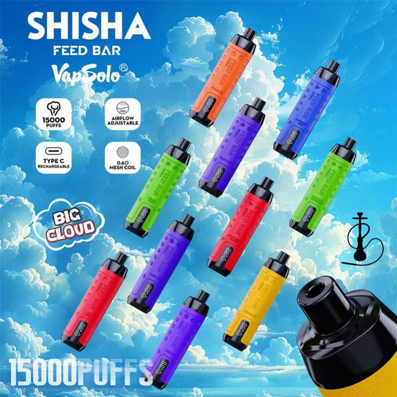 Disposable Vape Pens Vapsolo Feed Shisha 15000 Puffs