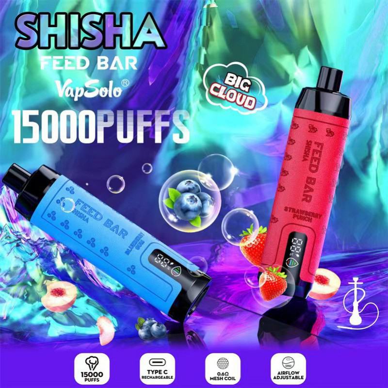 Disposable Vape Pens Vapsolo Feed Shisha 15000 Puffs