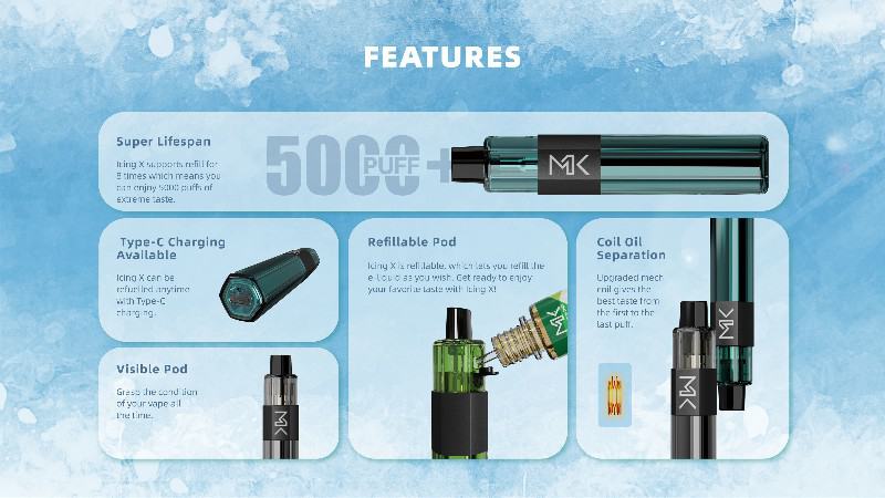 Disposable Vape Pens Maskking Icing 5000 5000+ Puffs