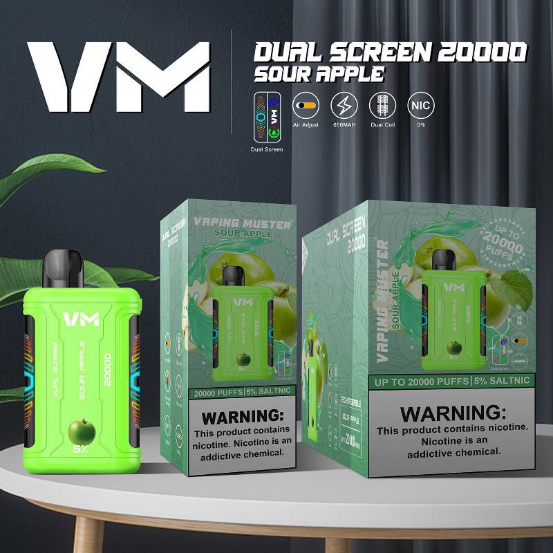 Vaping Muster Pen Vape Vmdualscreen20000