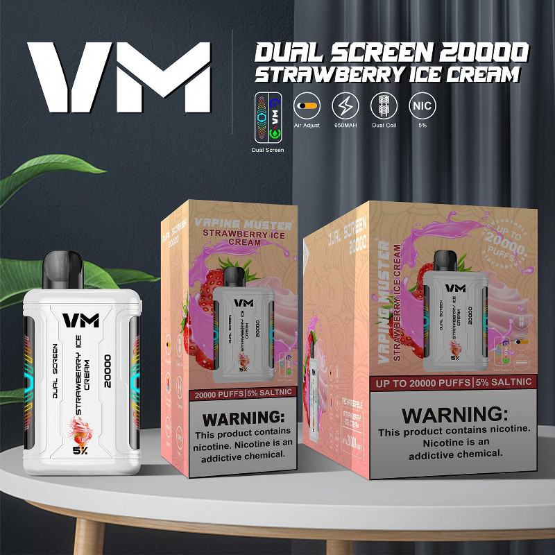 Vaping Muster Pen Vape Vmdualscreen20000