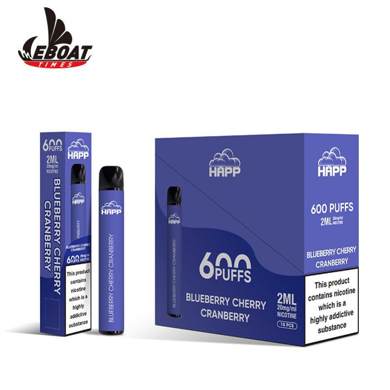 Smooth Hit Disposable Vape OEM/ Eboat Happ 600
