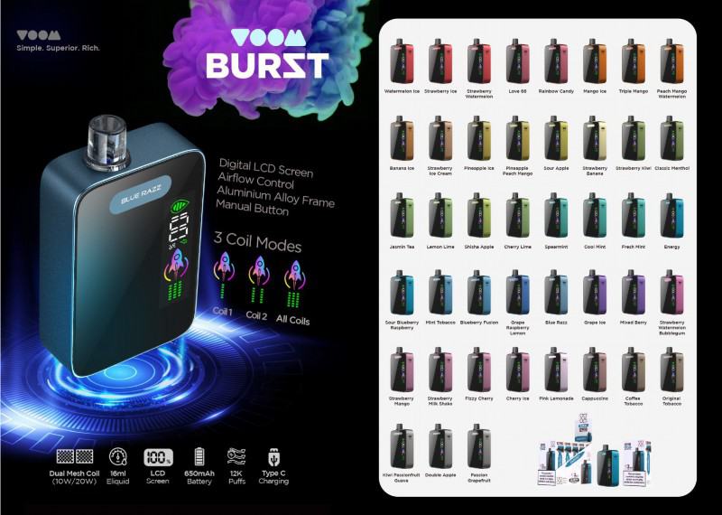 Baish Burst 12000 Disposable E-cigarette Nicotine