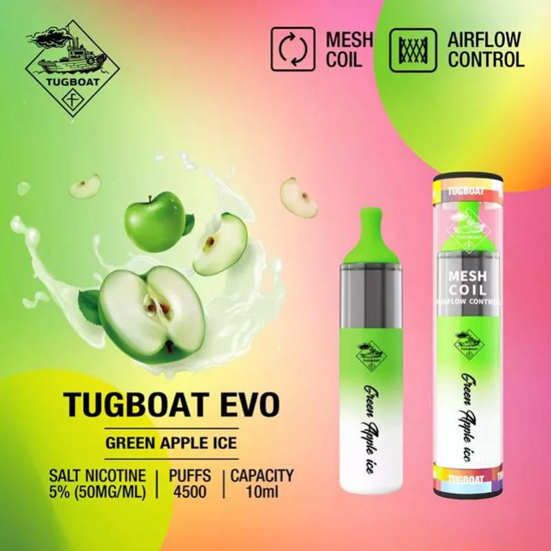 OEM/ODM Puff Tugboat Evo 4500 Puffs Disposable E-cigarette