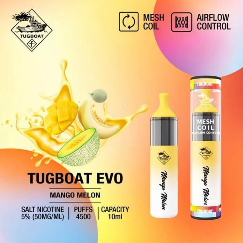 OEM/ODM Puff Tugboat Evo 4500 Puffs Disposable E-cigarette