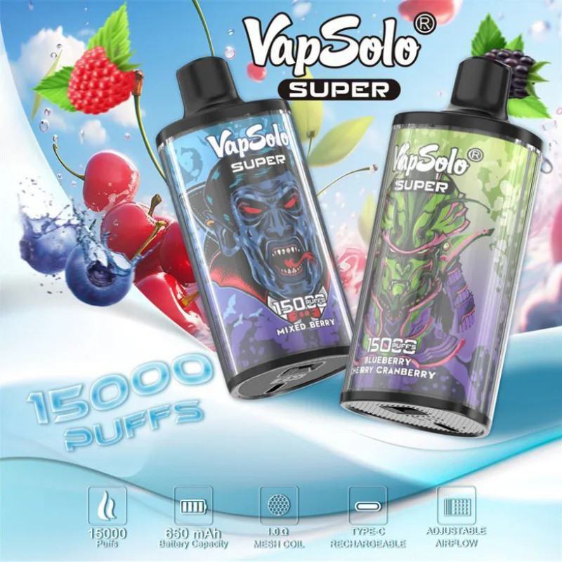 Vapsolo 15000 Puffs Disposable E-cigarette Nicotine