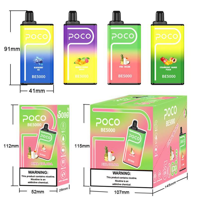 Disposable OEM Poco Be5000 Vape Brands