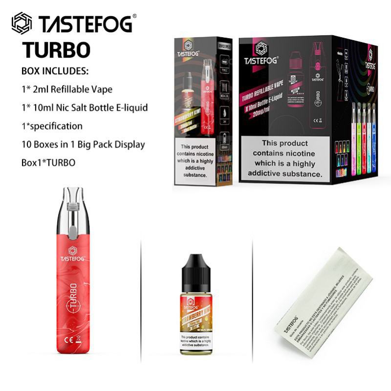 Disposable Tastefog Tastefog Turbo Refillable Vapes
