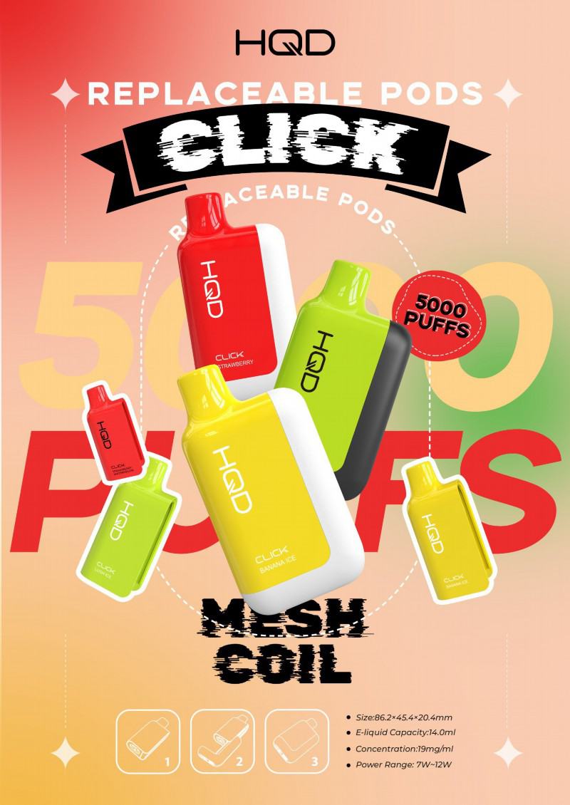 Hqd Disposable Vape Brands Hk008 Click 5000 10000 Puffs