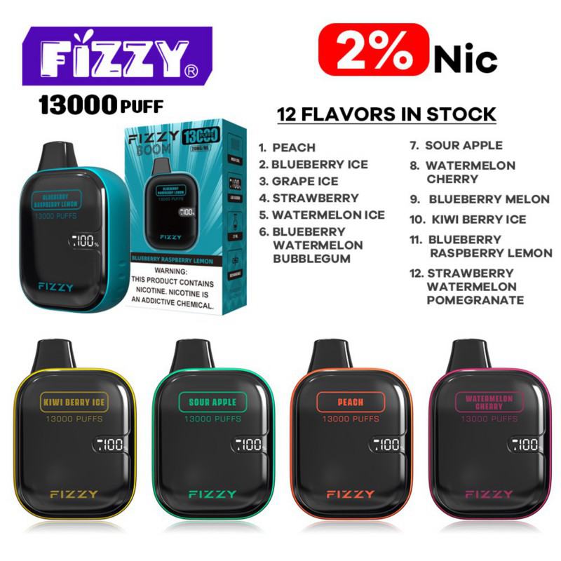 fizzy Boom 13000 Puffs Box