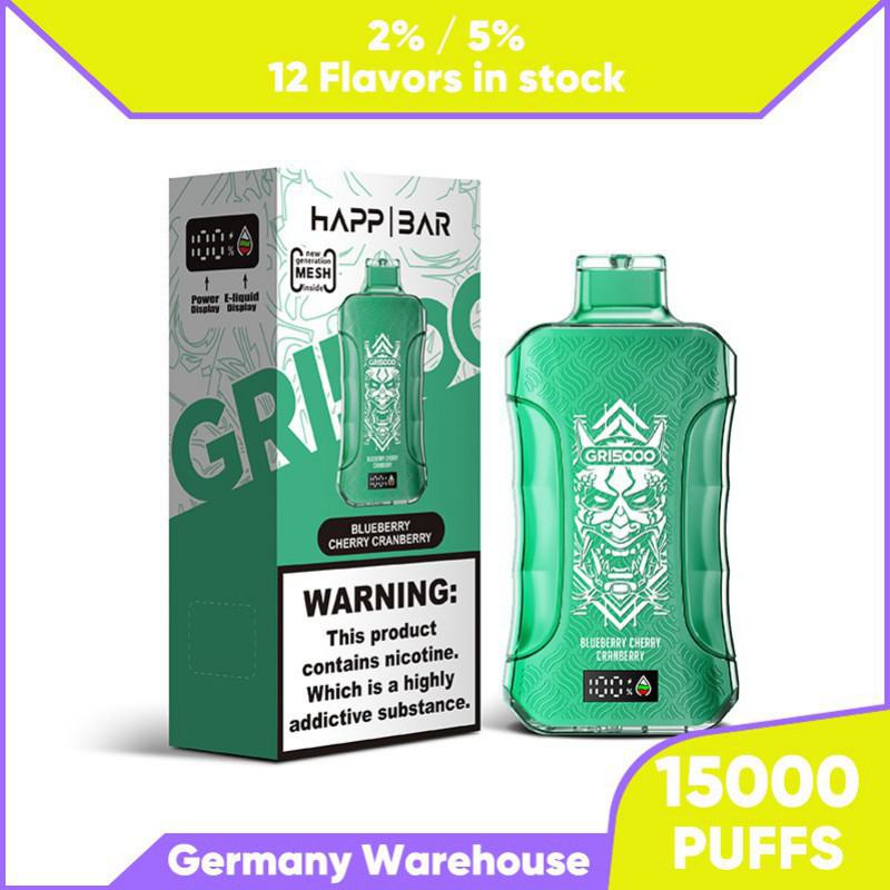 Ocitytimes/Custom your own brand Happ Gr 15000 Puffs Disposable Vapes