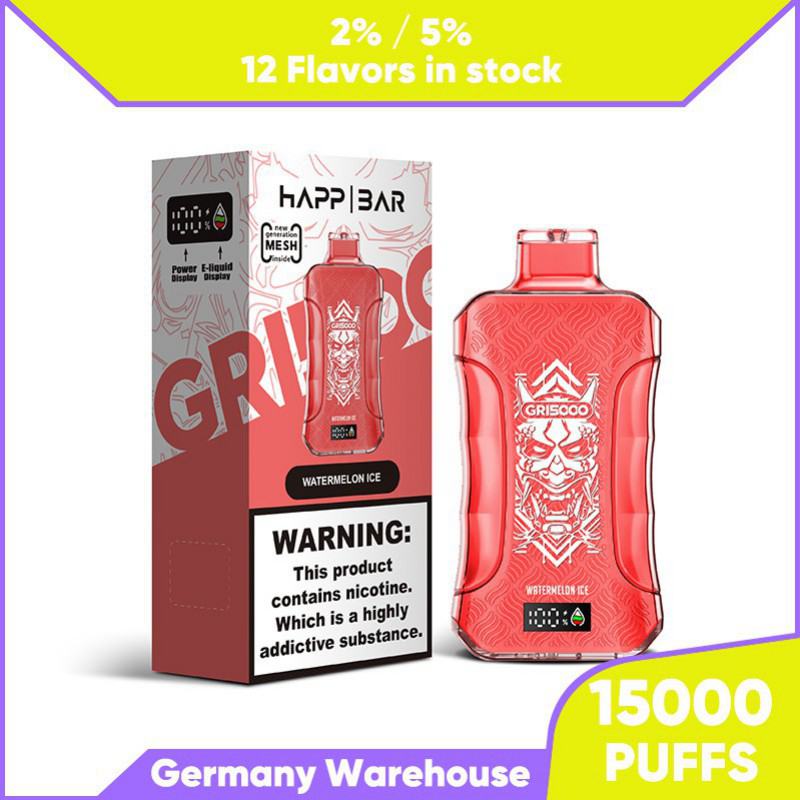 Ocitytimes/Custom your own brand Happ Gr 15000 Puffs Disposable Vapes