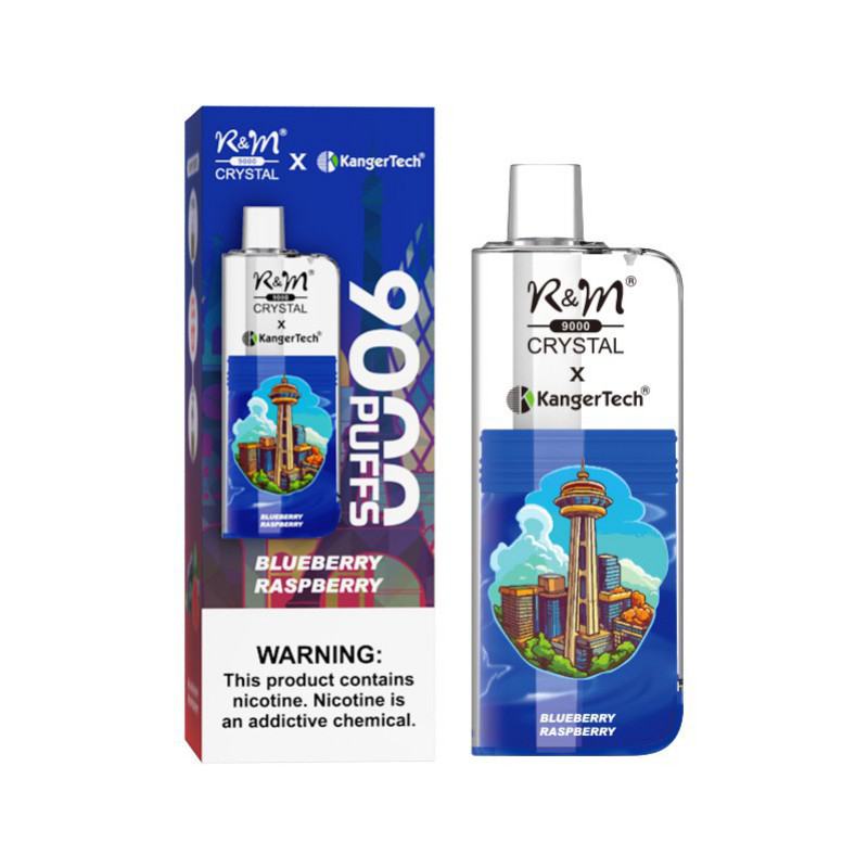 R&M R&m Crystal 9k 9000 Puffs Vape Big Puff Pens Plus