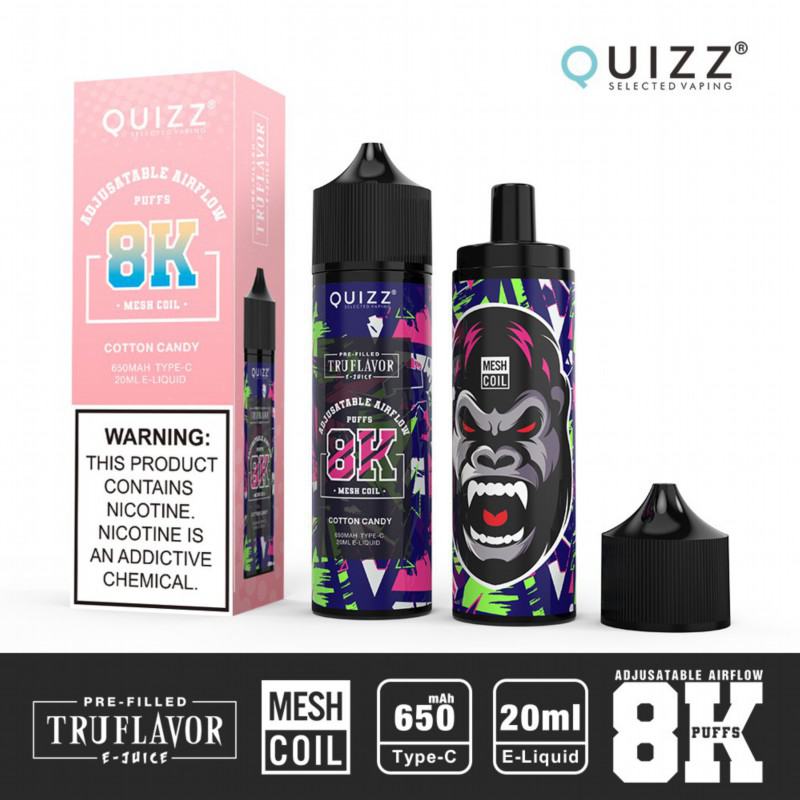 QUIZZ Puff Truflayor 8000 Puffs Disposable E-cigarette