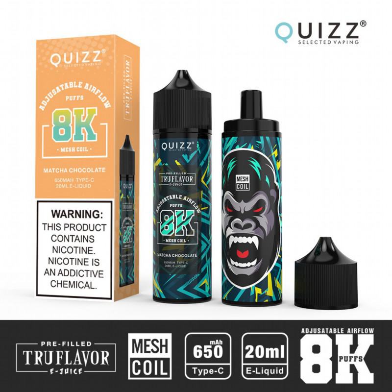 QUIZZ Puff Truflayor 8000 Puffs Disposable E-cigarette