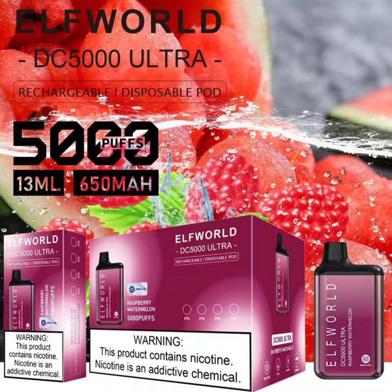 Elfworld Disposable Vape Brands Dc 5000 Puffs