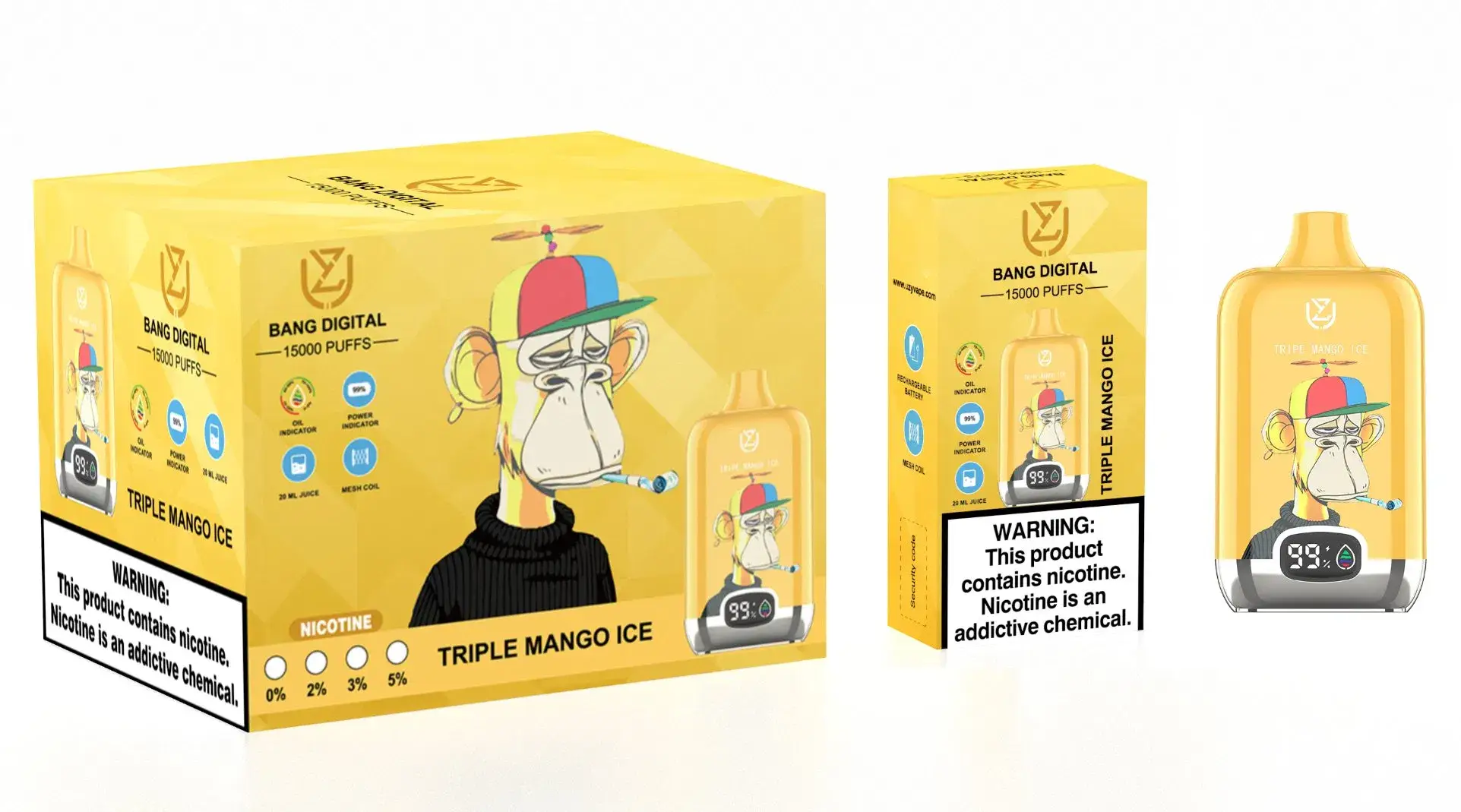 Wholesale UZY Bar Vape Pro Non-Variable Wattage 15000 Puffs Nederland