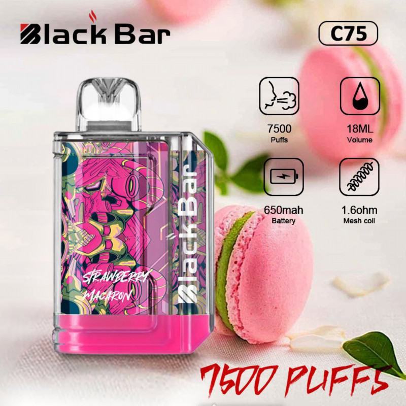 Vape Pen Black(Support customization) Clear 7500 Puffs