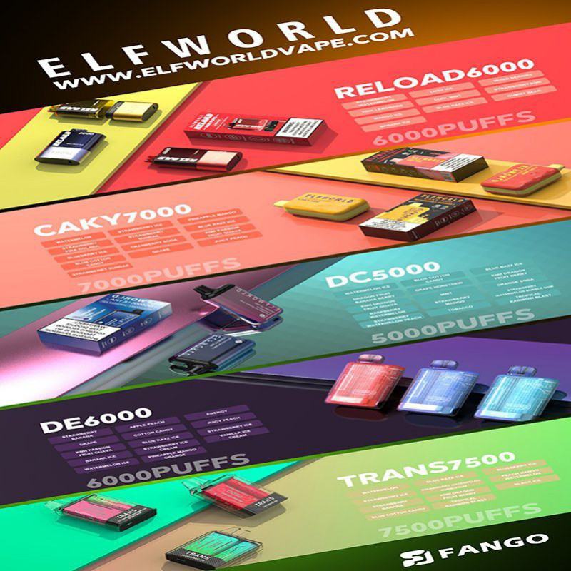 Elfworld Dc 15 Flavors 5000 Puffs Disposable Pen