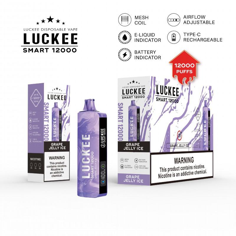 Luckee Disposable Vape Bars Smart 12k 500-1000 Puffs