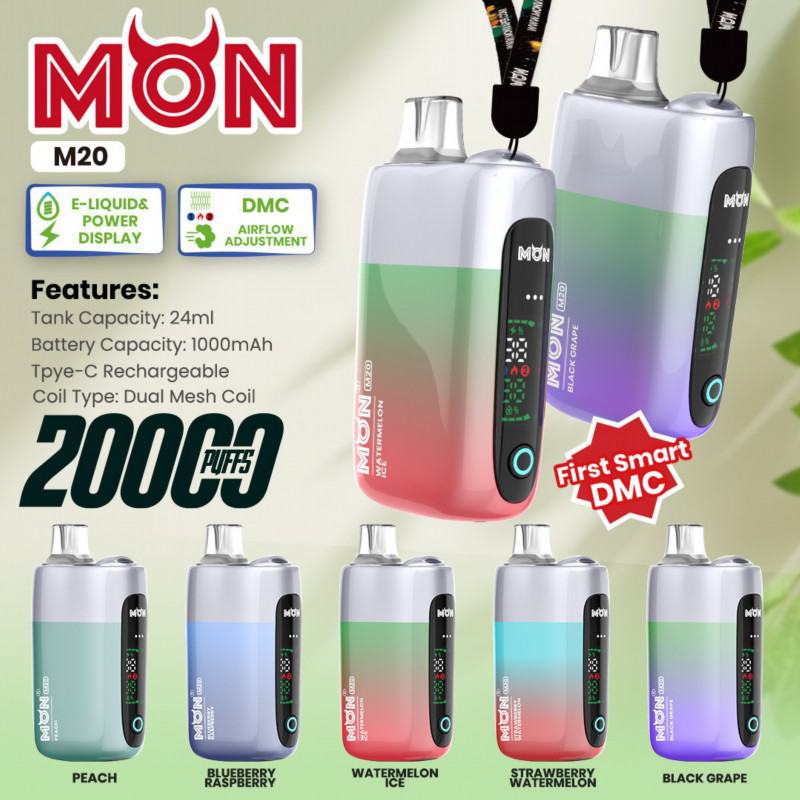 Disposable Monr Vape Mon M20 20000 Puffs Brands