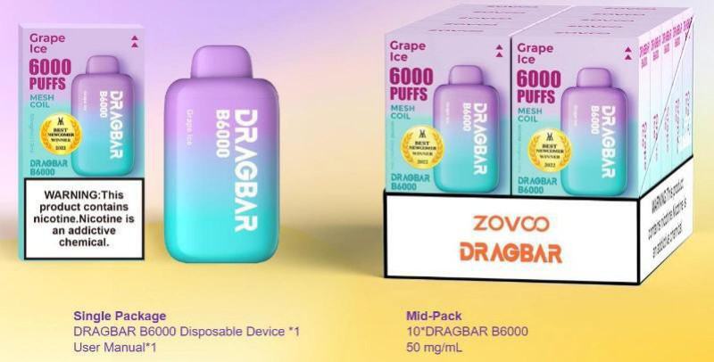 Wotofo Drag B 6000 Puffs Disposable Vape Device