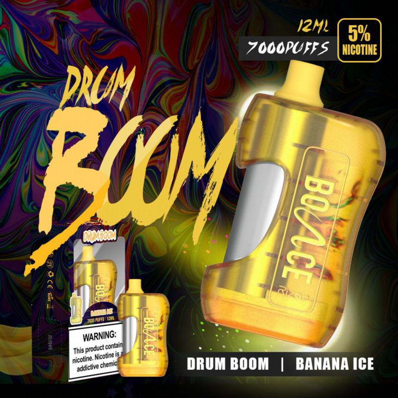 Vegas Disposable Vape Brands Bounce Drum Boom 7000