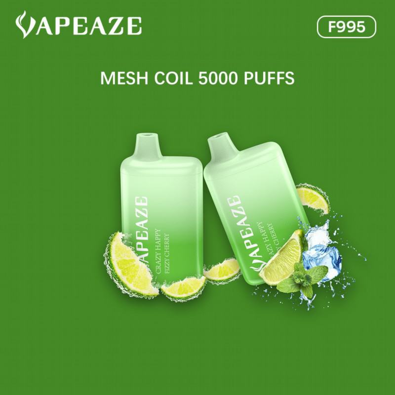 AZE & Support Customization Crazy Happy 5000 6000 Puffs Disposable E-cigarette Puff