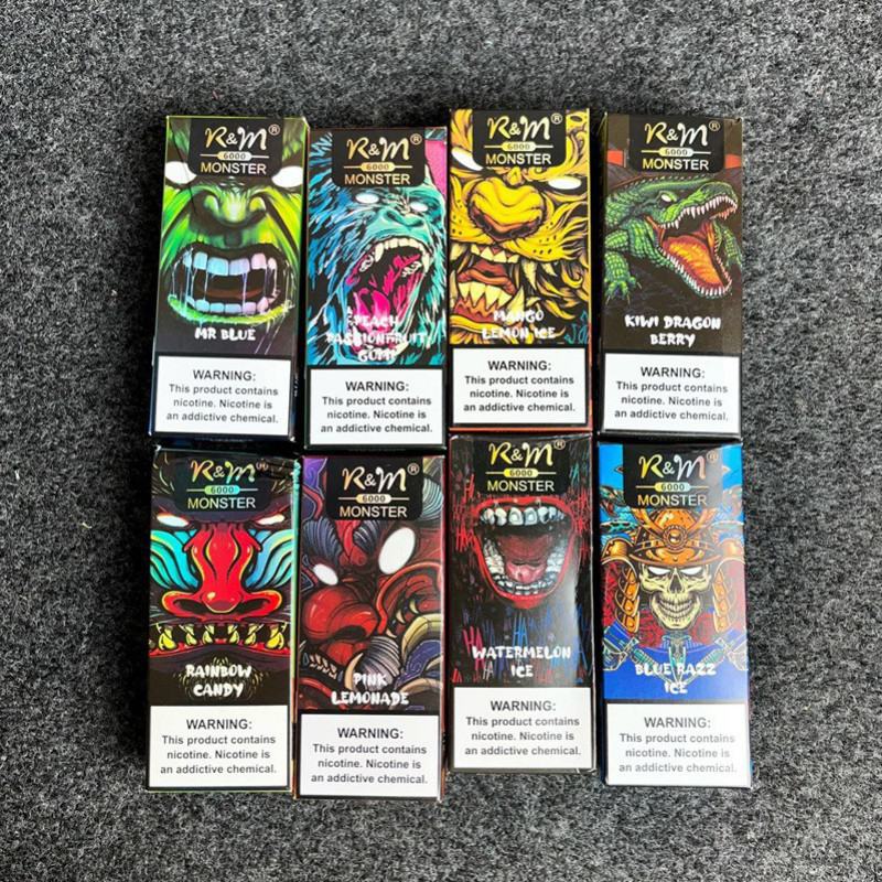 AIM R&m Monster 6k 12 Flavors 6000 Puffs Disposable Vape Device