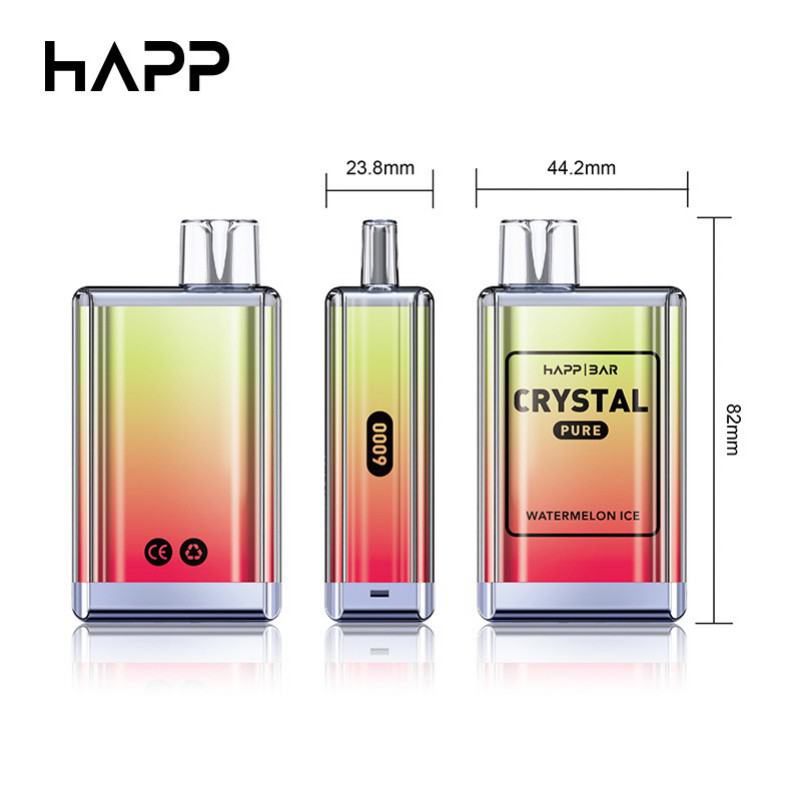 Ocitytimes Vape Bar Happ Crystal Pure Disposable