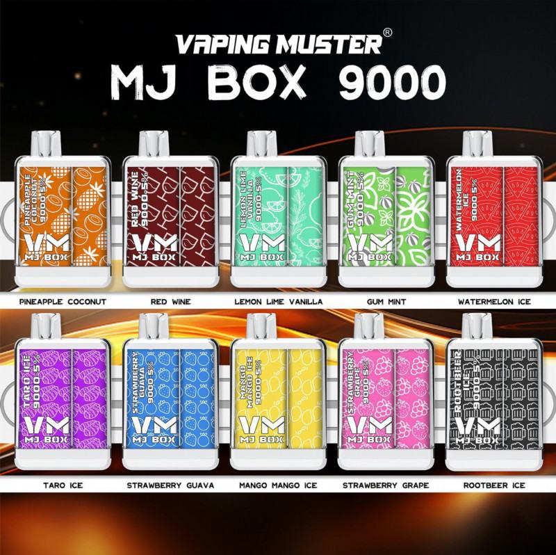 Vaping Muster Pen Vmmjbox 9000 Puffs Hits Vape Puffs