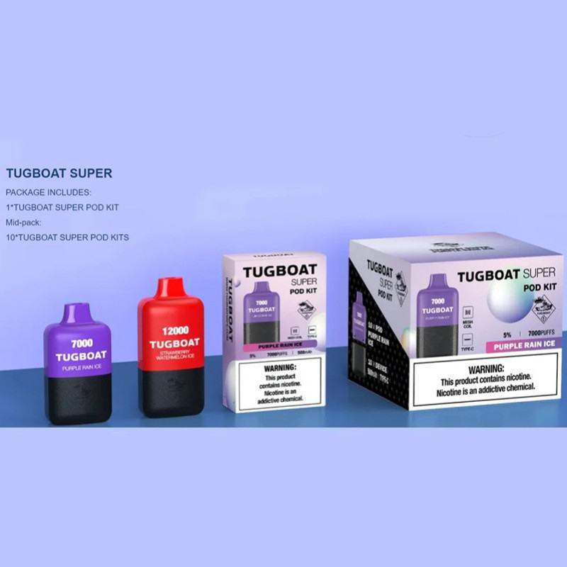 Disposable Volestech Vape Tugboat Super 12000 8500 Puffs Bar