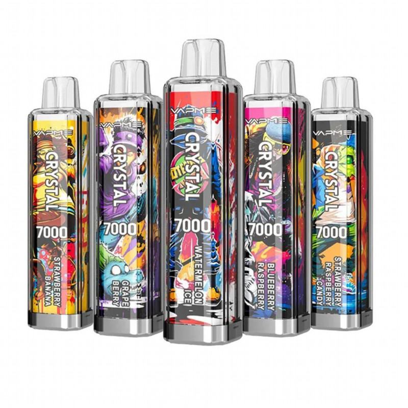 Vapme Crystal  12 Flavors 7000 Puffs Big Hit Disposable Vape