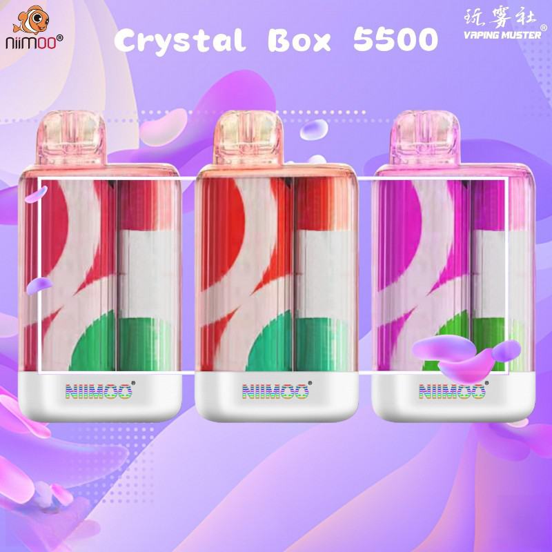 Disposable Niimoo Vapes Ndcrystal Box 5500