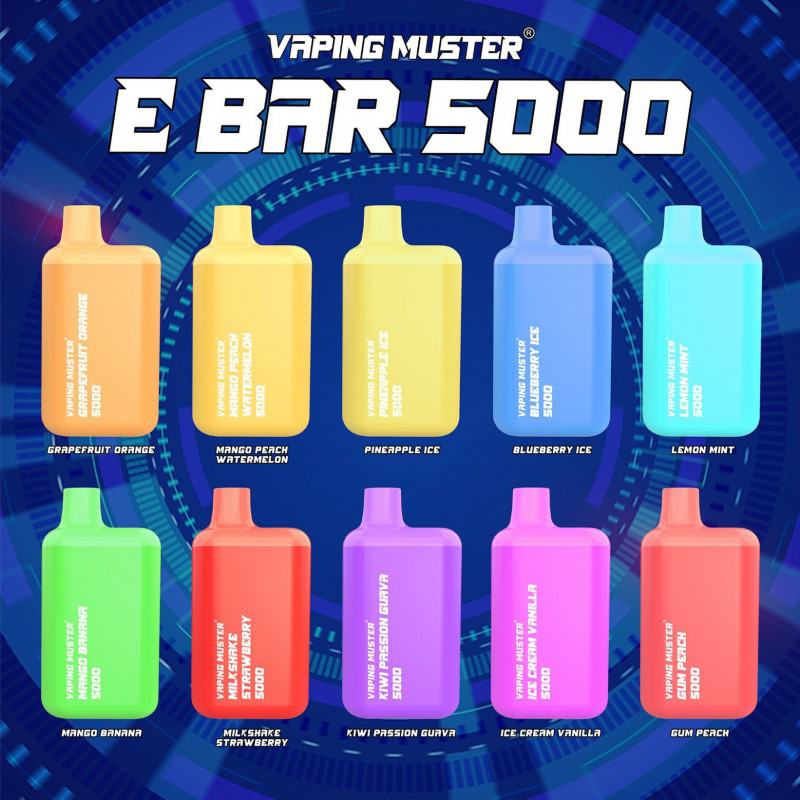 Vaping Muster Nde 5000 Puffs Disposable Smooth Hit Vape