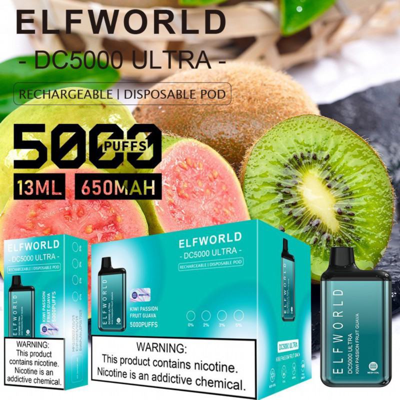 Volestech Pen Elf World Dc Ultra 5000 Puffs