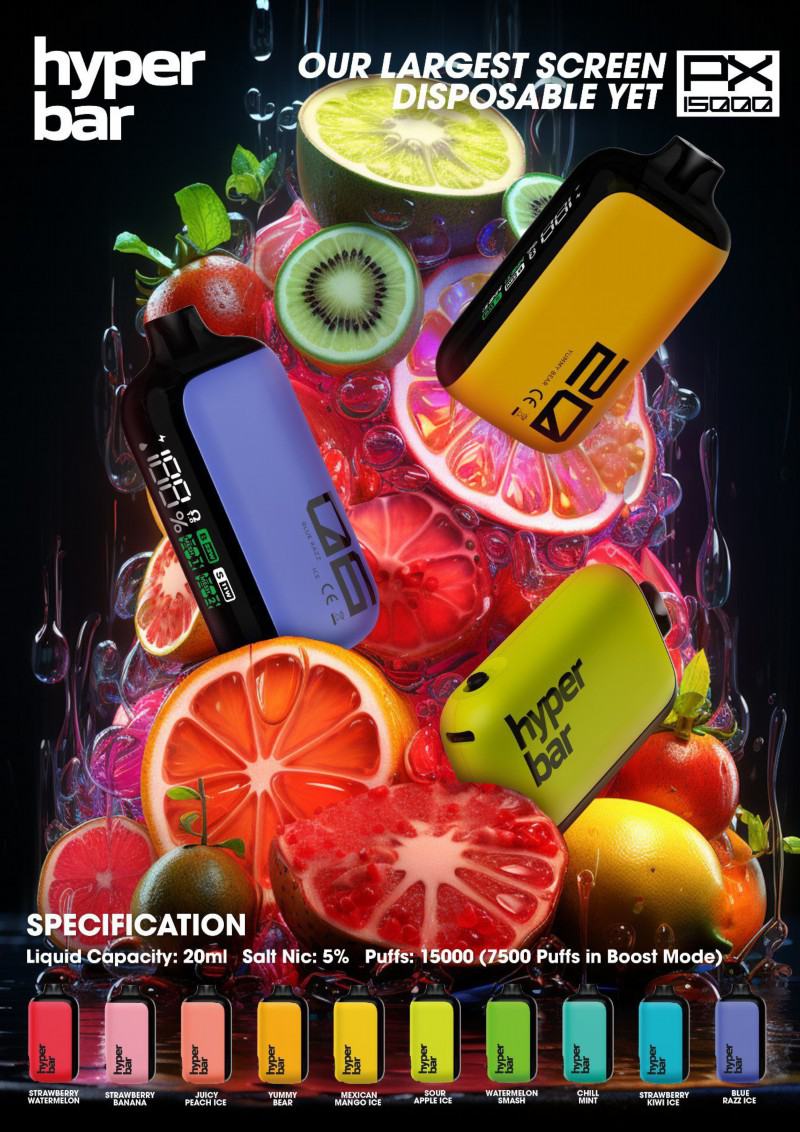 customize Hyper Px 15000 Puffs Big Hit Disposable Vape