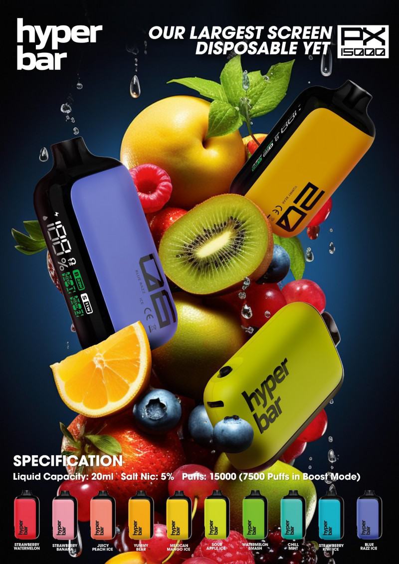 customize Hyper Px 15000 Puffs Big Hit Disposable Vape