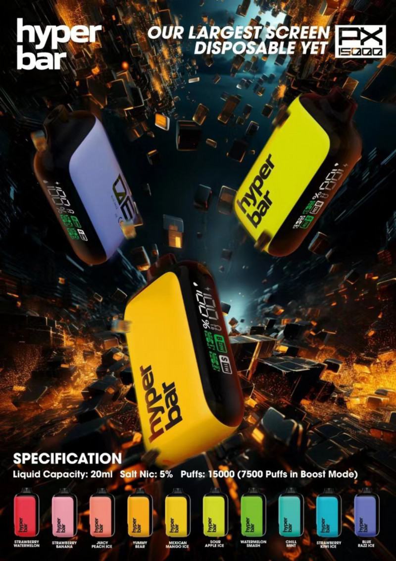 customize Hyper Px 15000 Puffs Big Hit Disposable Vape