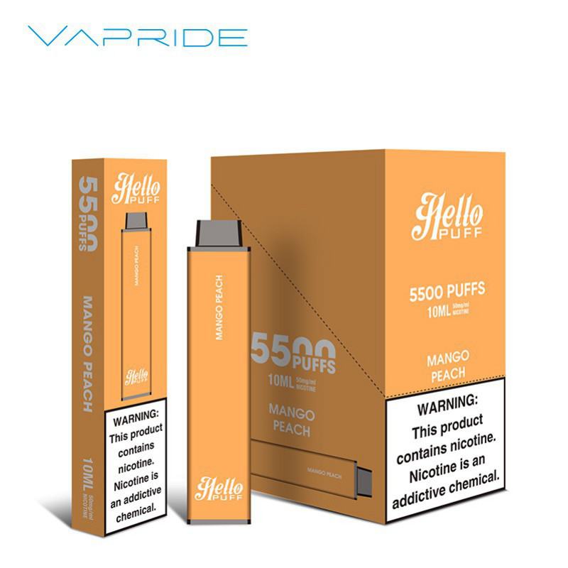 VAPRIDE Vape Pens Hello Disposable 5500 Puffs