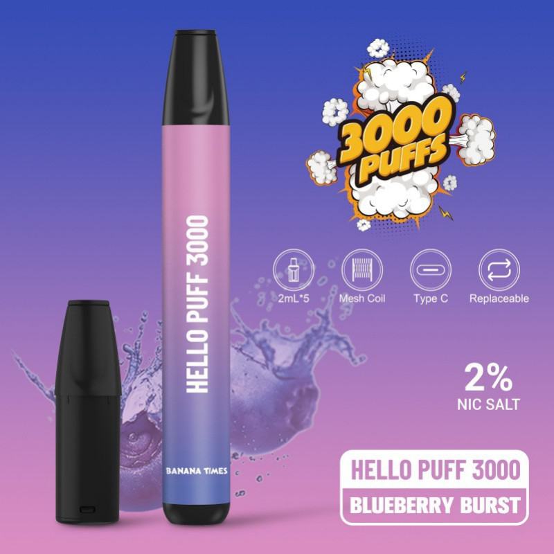 BANANATIMES/Custom Hello - Disposable Electronic 3000 Puffs