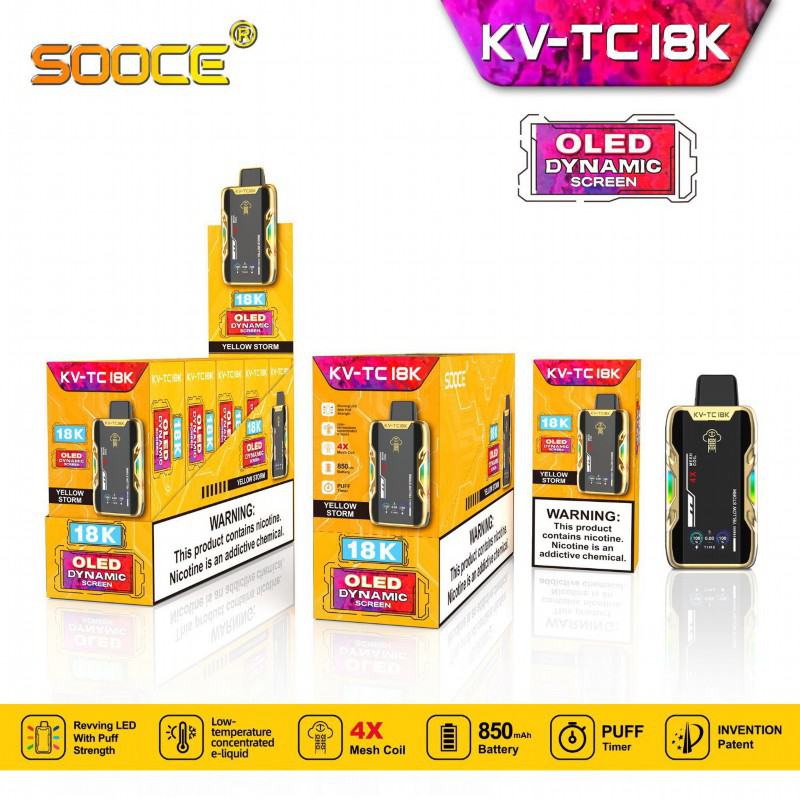 SOOCE Pen Kang Sooce Kv-tc18k Disposable Vape