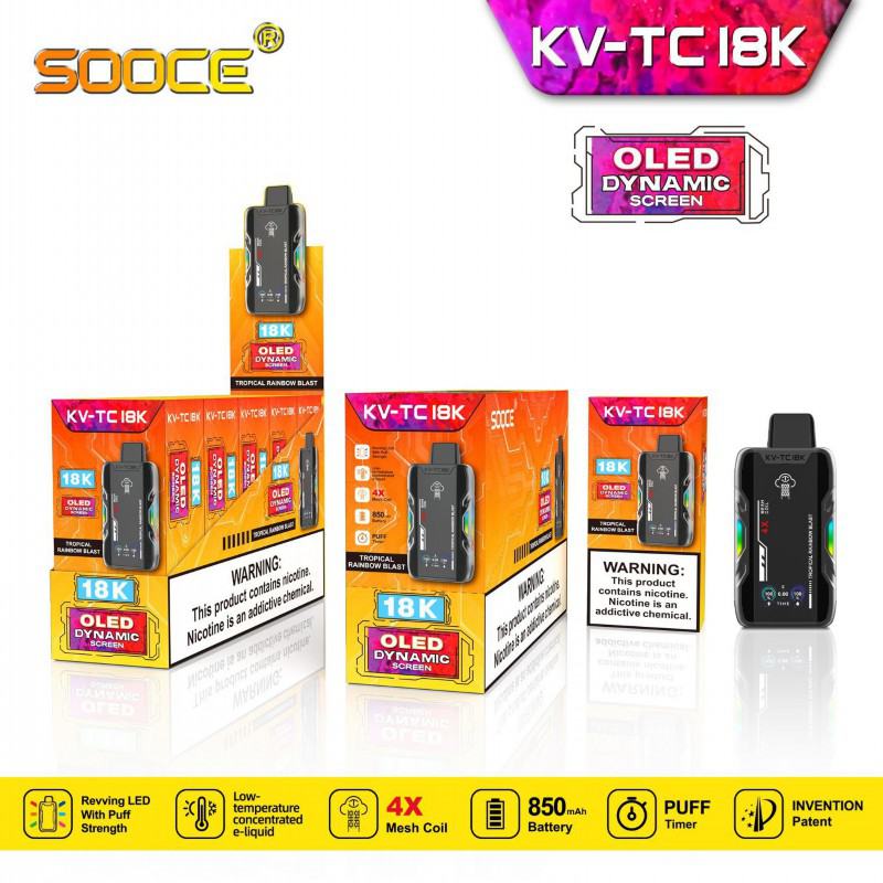 SOOCE Pen Kang Sooce Kv-tc18k Disposable Vape